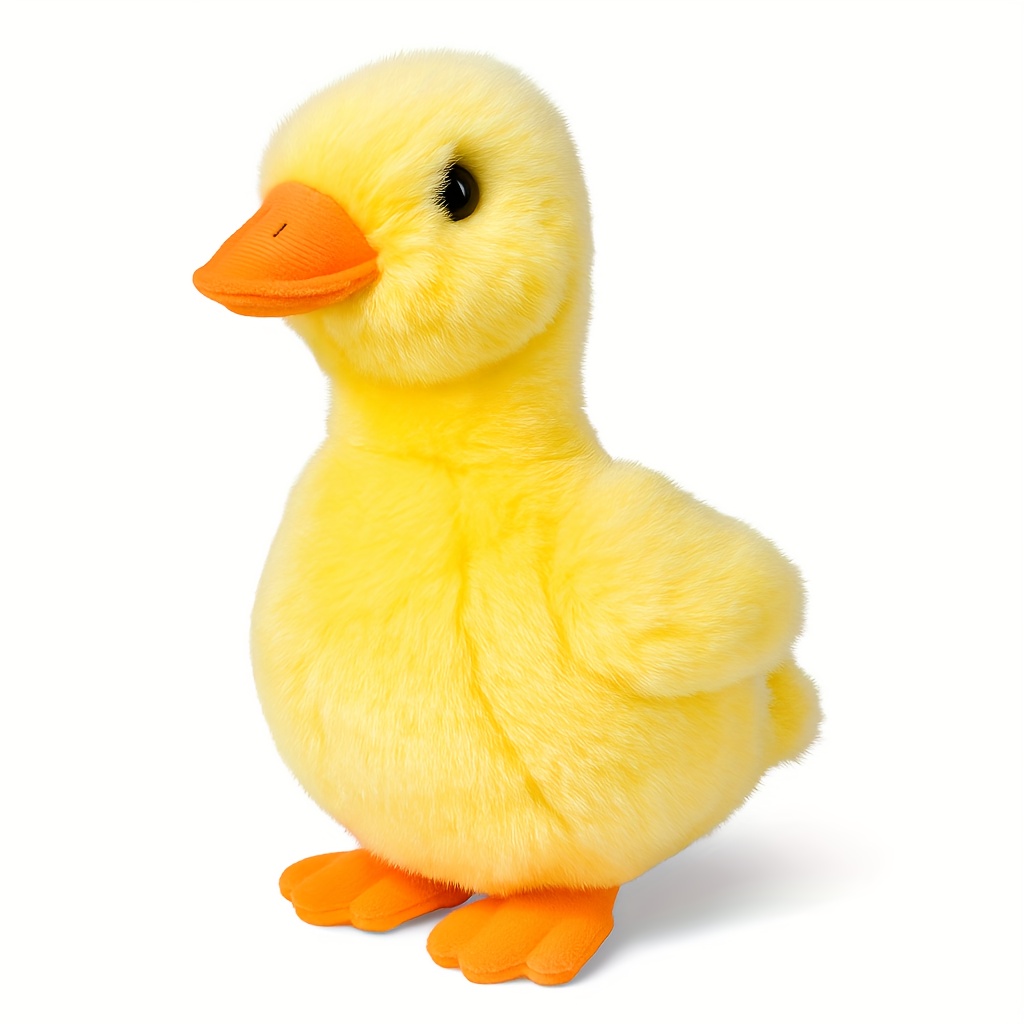 Image of Ultra Soft Realistic Little Yellow Duck Plush Toy 7.8-inch Cute Stuffed Animal Gift Decorations