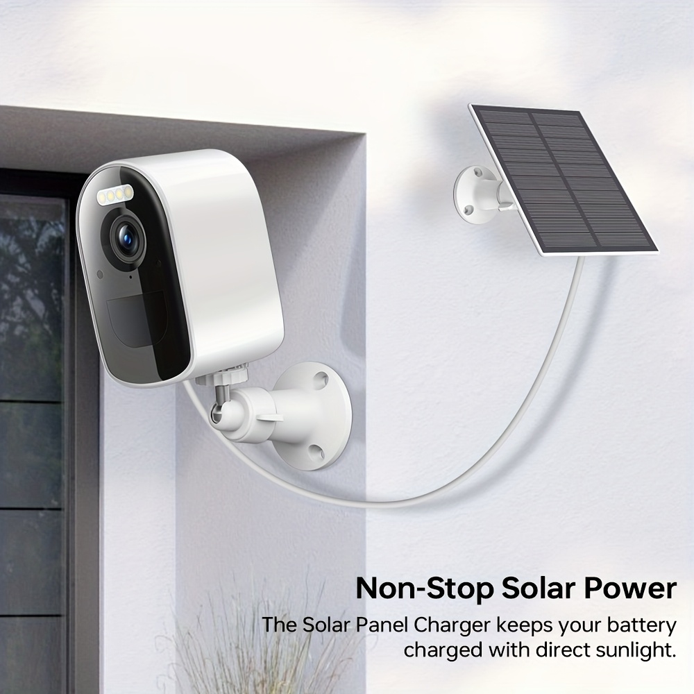 solar powered outdoor security camera detection Temu Bahrain