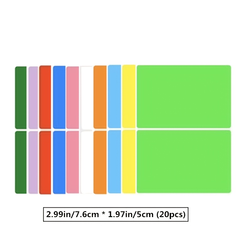 TEMU Large/small Multifunctional Colored Label Stickers In 10 Colors For Home Organization, Office File Coding, Teacher Categorization, And Square