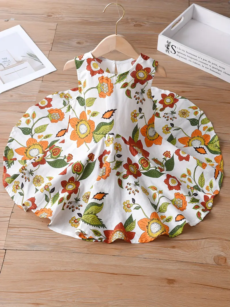 bohemian floral linen princess dress girls sleeveless summer - Temu Oman bohemian floral linen princess dress girls sleeveless summer - Temu Oman