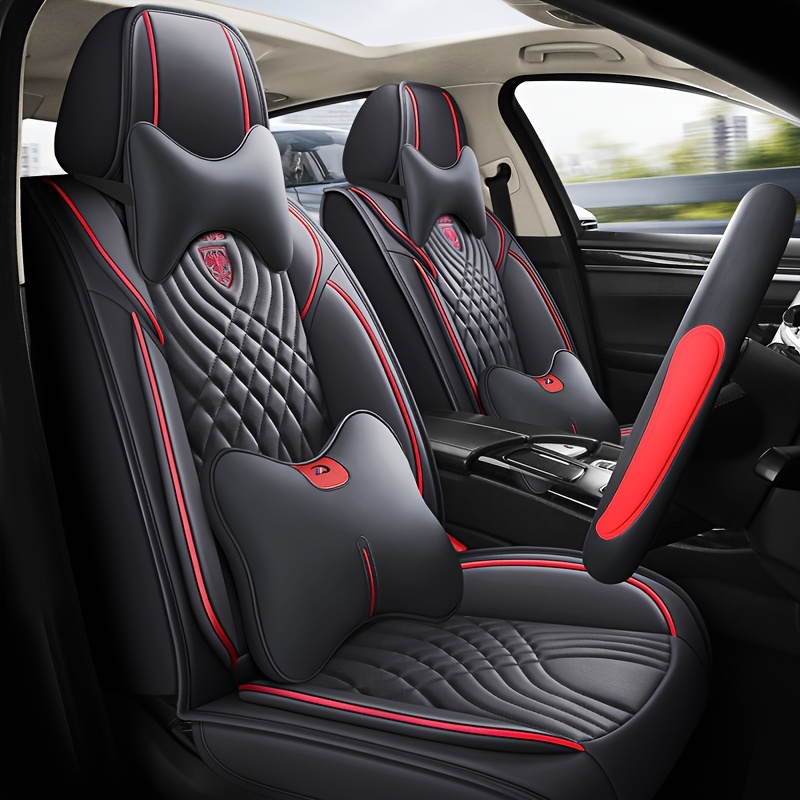 

Sedan Suv Five-seat Car Seat Cover Pu Leather Seat Cover 4 Seasons Universal Car Seat Cushion Fully Surrounded Cushion