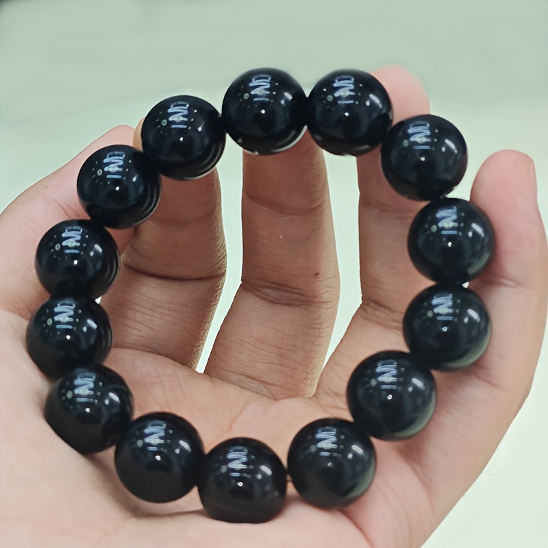 Natural Agate Bracelet 14Mm with 14 High Natural Agate Beads