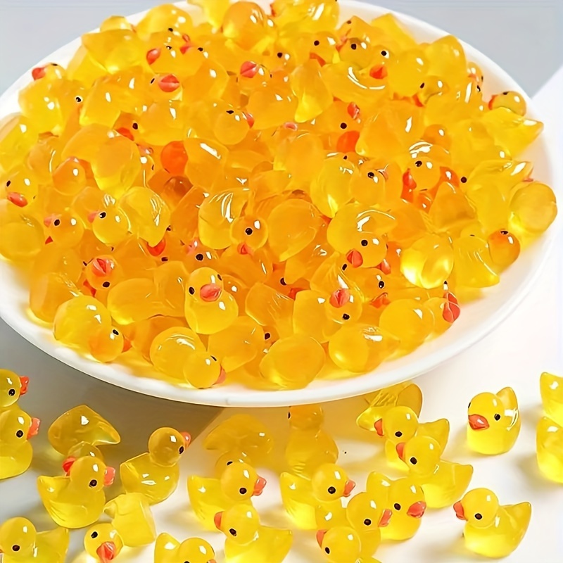 

50pcs Mini Light Up Ducks, Car Decorations, Cute Resin Creative Handmade Decorations, Holiday Party Favors, Birthday Gifts, Interior Decorations, Home Decorations (random Colors) Easter Gift