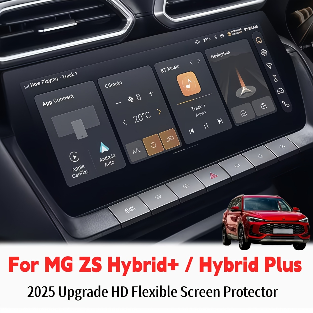 TEMU Protector de pantalla flexible HD mejorado 2026 para Hybrid+/ | Pantalla de de de 31.24 cm (12.3''), película flexible HD antiarañazos,