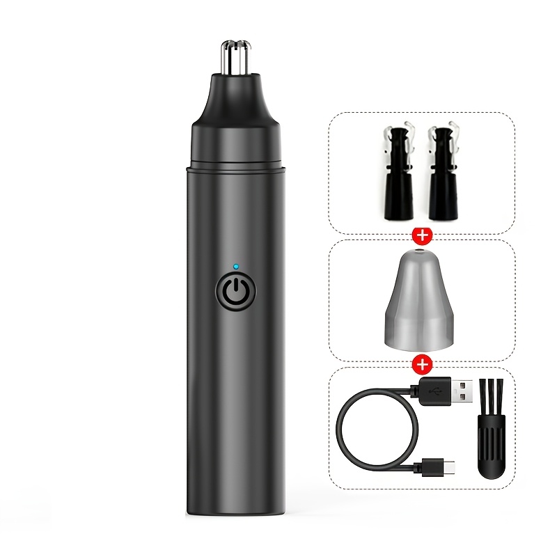 Image of Gertzy Rechargeable Usb- Electric Ear/nose Hair Trimmer Suitable For - Usb/electric Facial Clipper With Operation, Ear & Nose Hair Removal, Eyebrow Groomer For Travel,, Or -the- Gifts