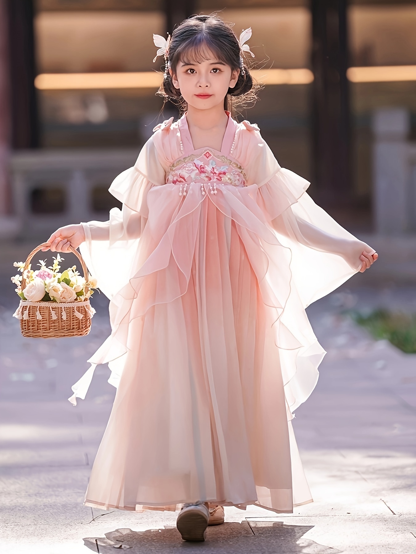 Blouse Manches Courtes Col Montant SILO Beige Beige - Prêt-à