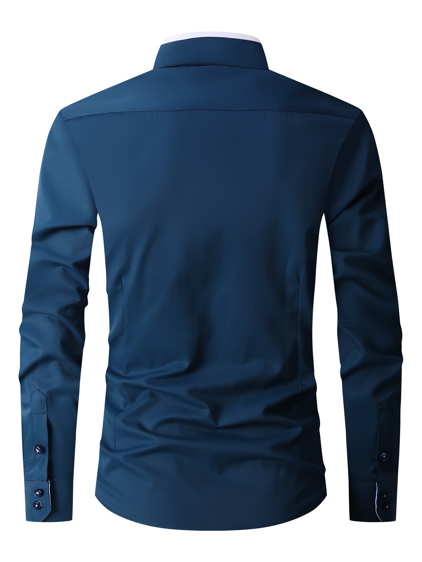 Chemise À Manches Longues Pour Homme, Idéale Pour Les Occasions Formelles Et Professionnelles, Cadeau Parfait Pour Les Hommes détails 1