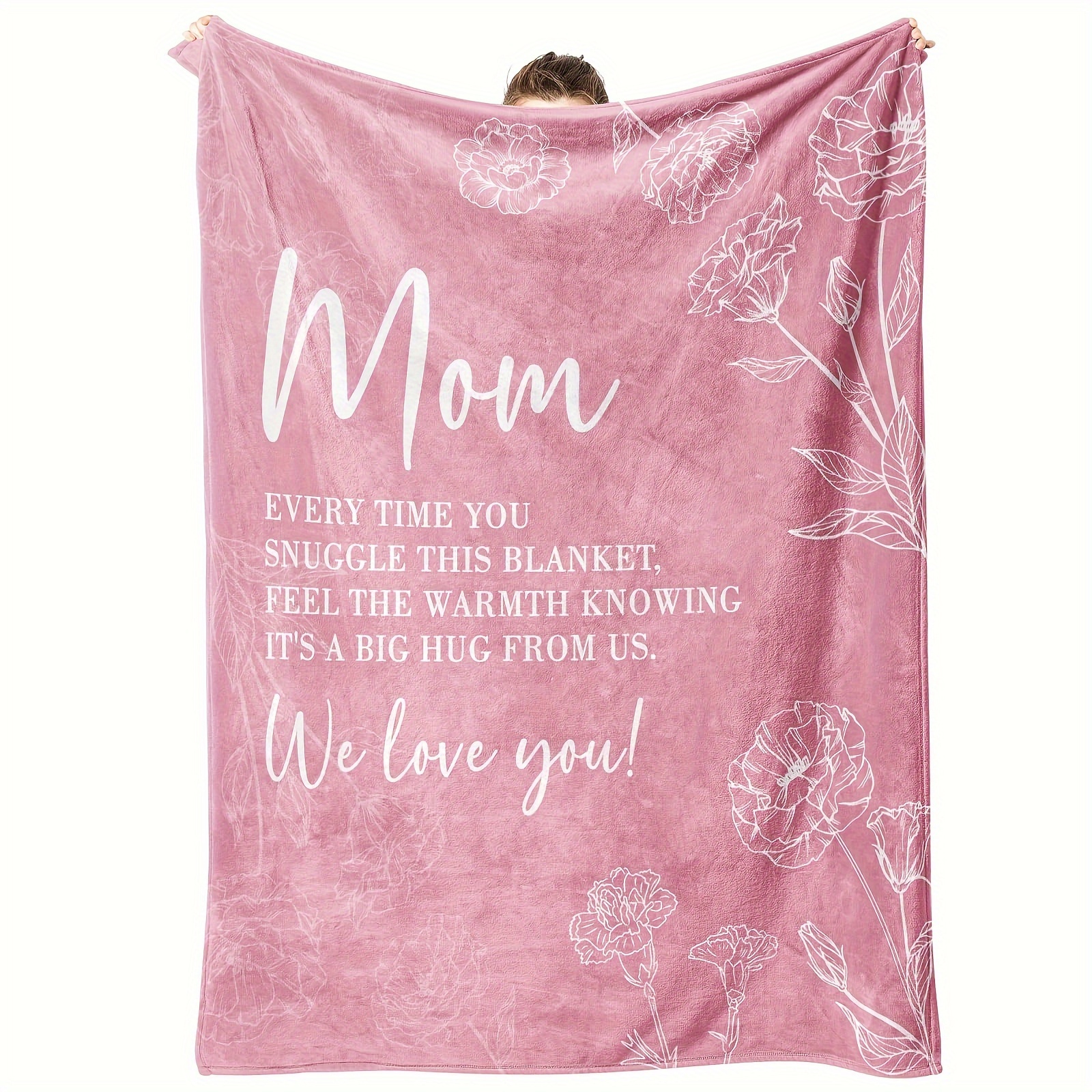 Contemporary Flannel Throw Blanket for Mom
