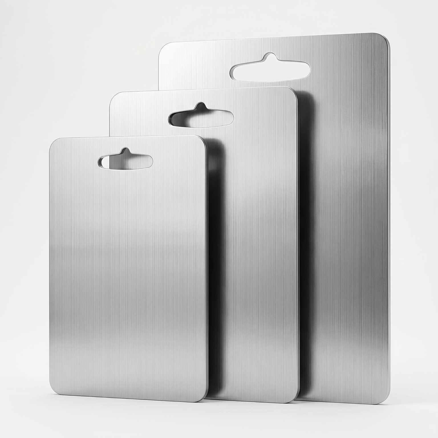 3pcs Cutting Board Set - Rust-resistant Stainless Steel Board, Vegetable Cutting Board And Double-sided Food-grade Board; Specifically Designed For Cutting Meat, Fruits And Vegetables.