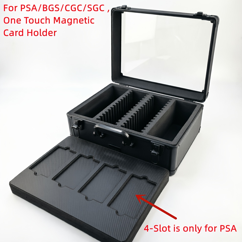 1pc 3 row graded card storage box organizer psa - Temu Poland