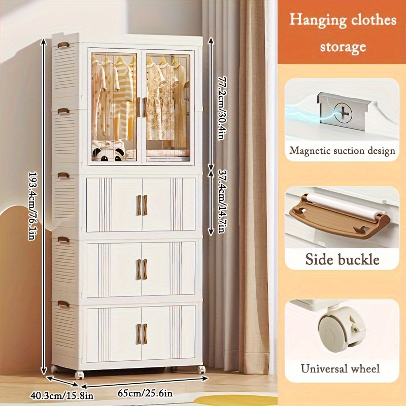 3 2024 Tier Storage Organizer Cloth Wadrobe