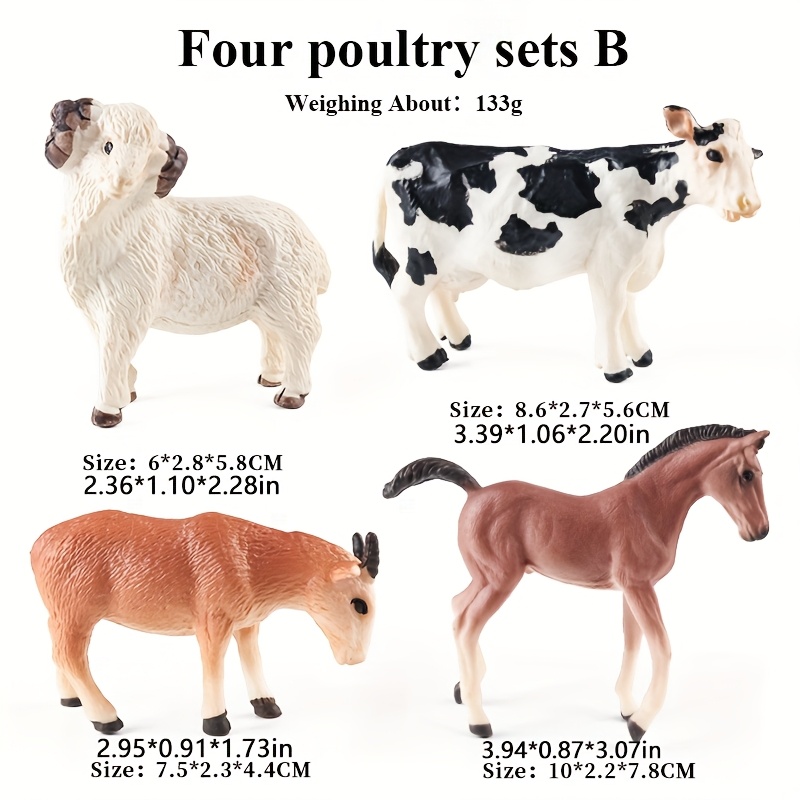 Educational Farm Animal Model Set for Kids