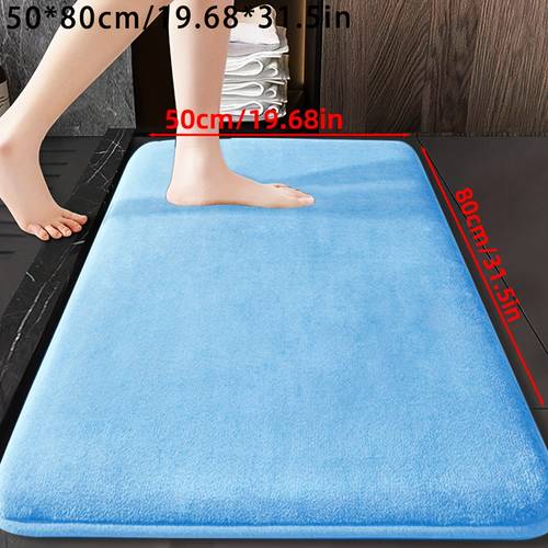 non slip bath mat compatible for bathrooms thickened quick dry memory foam shower rug soft machine washable floor carpet suitable bedroom laundry room indoor outdoor entrance mat with non slip backing christmas decor