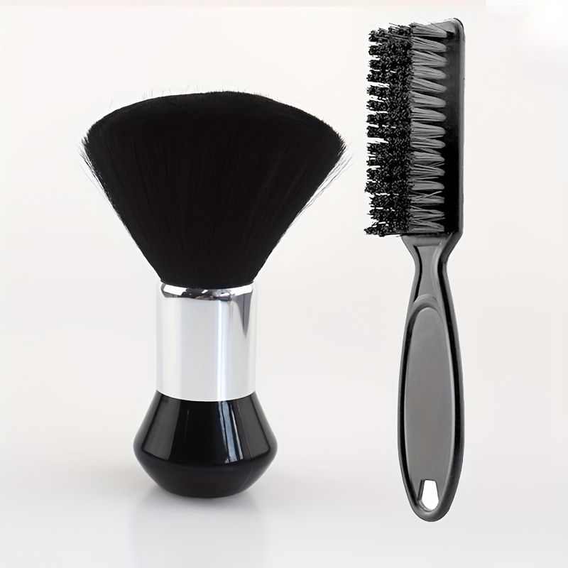 TEMU Zachte Nekborstel Gezichtsverwijderaar Dispenser Borsten Haarborstel Kapperssalon Plastic Handvat Cosmetische Gereedschappen
