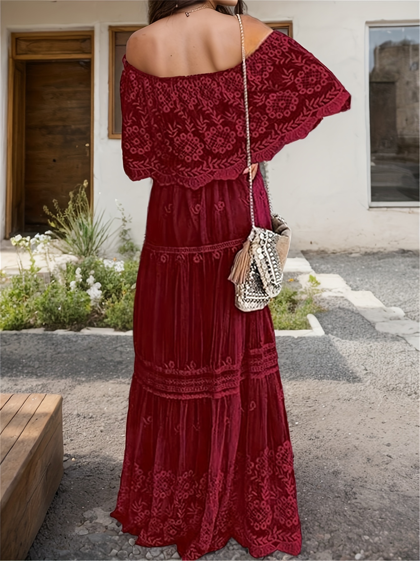 chinese dress ladies Elegant One Shoulder Red Lace Prom Evening Dresses with Slit Y5293 –  Simplepromdress