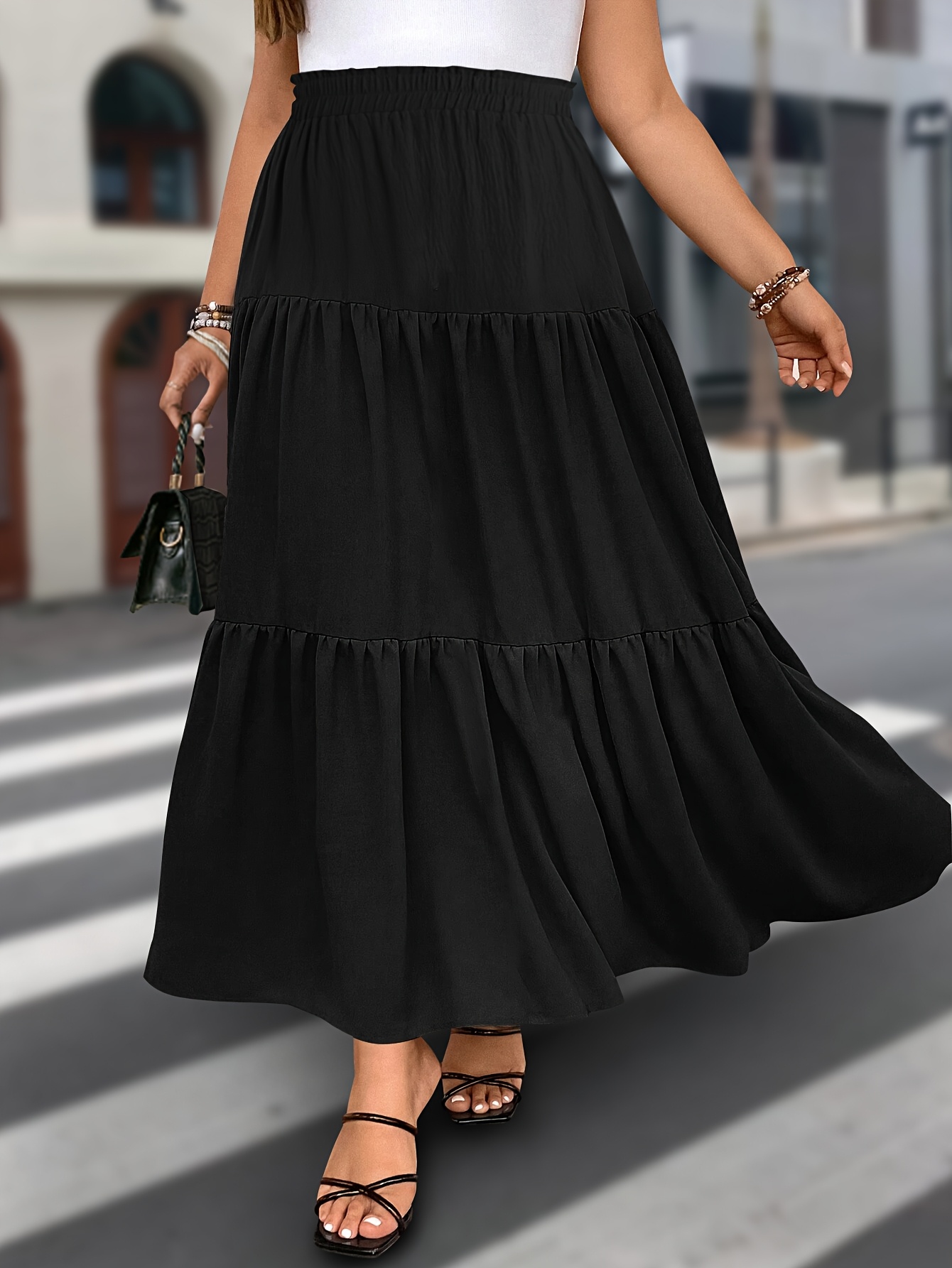 スカート theredthread S curve skirt normal Black スカート theredthread S curve skirt normal Black