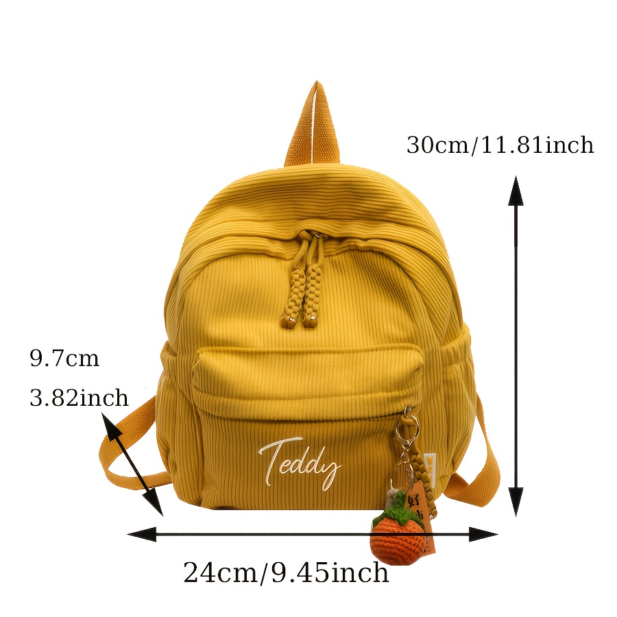 custom corduroy backpack 