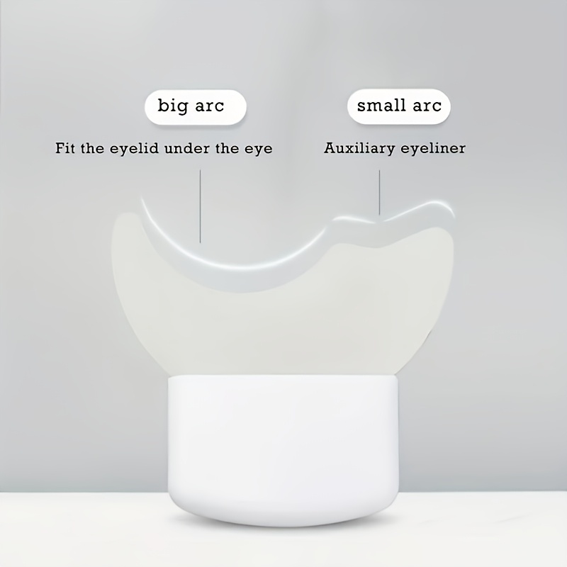 1 mascara   applicator tool multi functional eyelash and eyeshadow aid pad reusable silicone eyeliner stencil quick eye makeup tool Product details 2