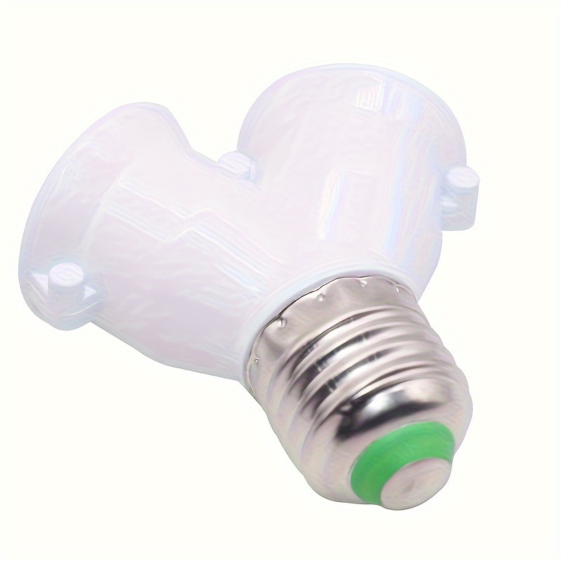 Lot De 2 Adaptateurs E27 Vers Prise électrique | Convertisseur Douille Ampoule Pour Rallonge, Polarisé, 90-240V - Idéal Pour Lampes Ou Cache-prise - 2
