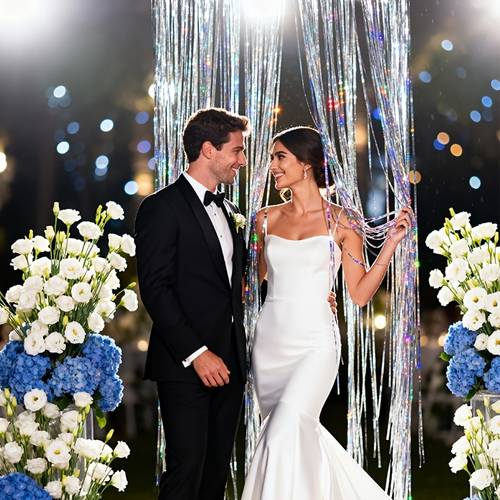 2d flat 2 packs 3 2ft x 8 2ft ribbon fringe for birthday graduation bridal shower bachelorette party backdrop