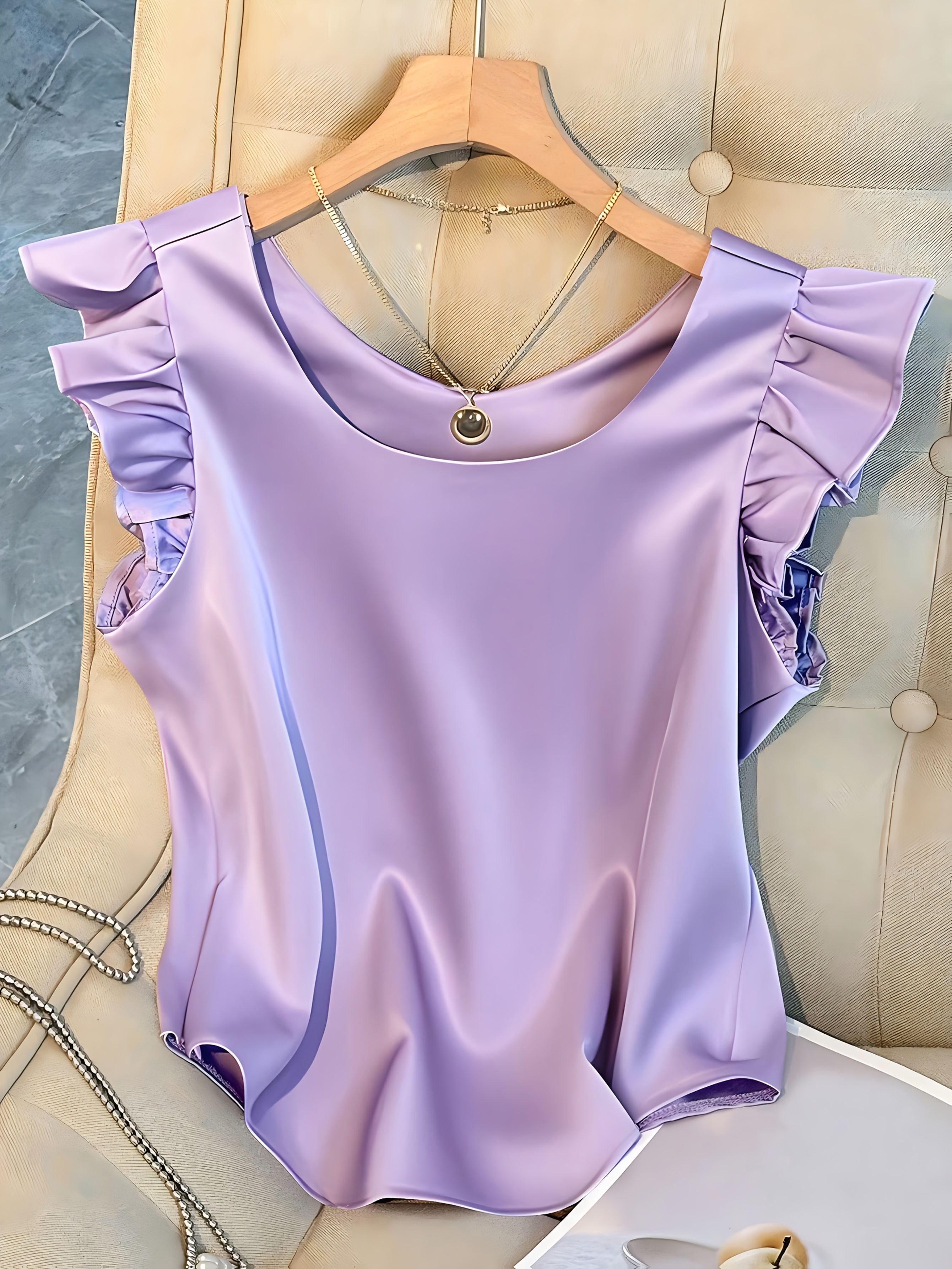 blusa elegante inspiración francesa volantes mujer Temu Guatemala