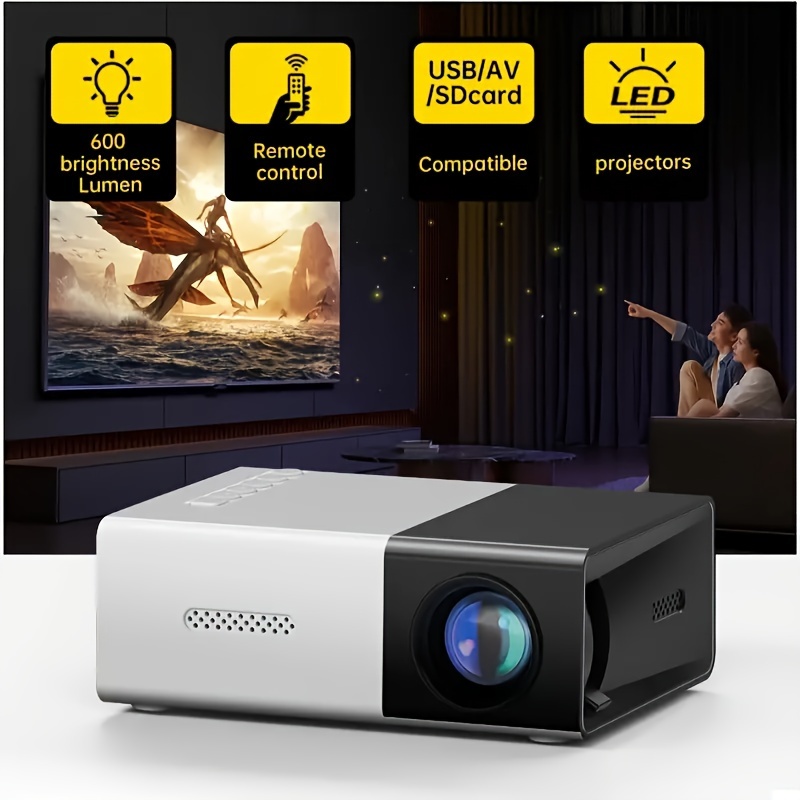 Bright 3000L HD Mini Projector