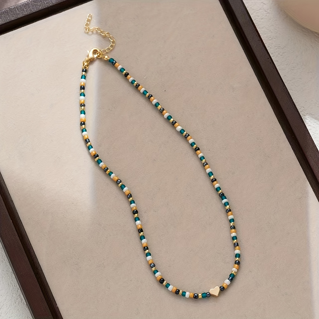 TEMU Collar bohemio con de cuentas Miyuki para vacaciones en , fiestas y joyería diaria