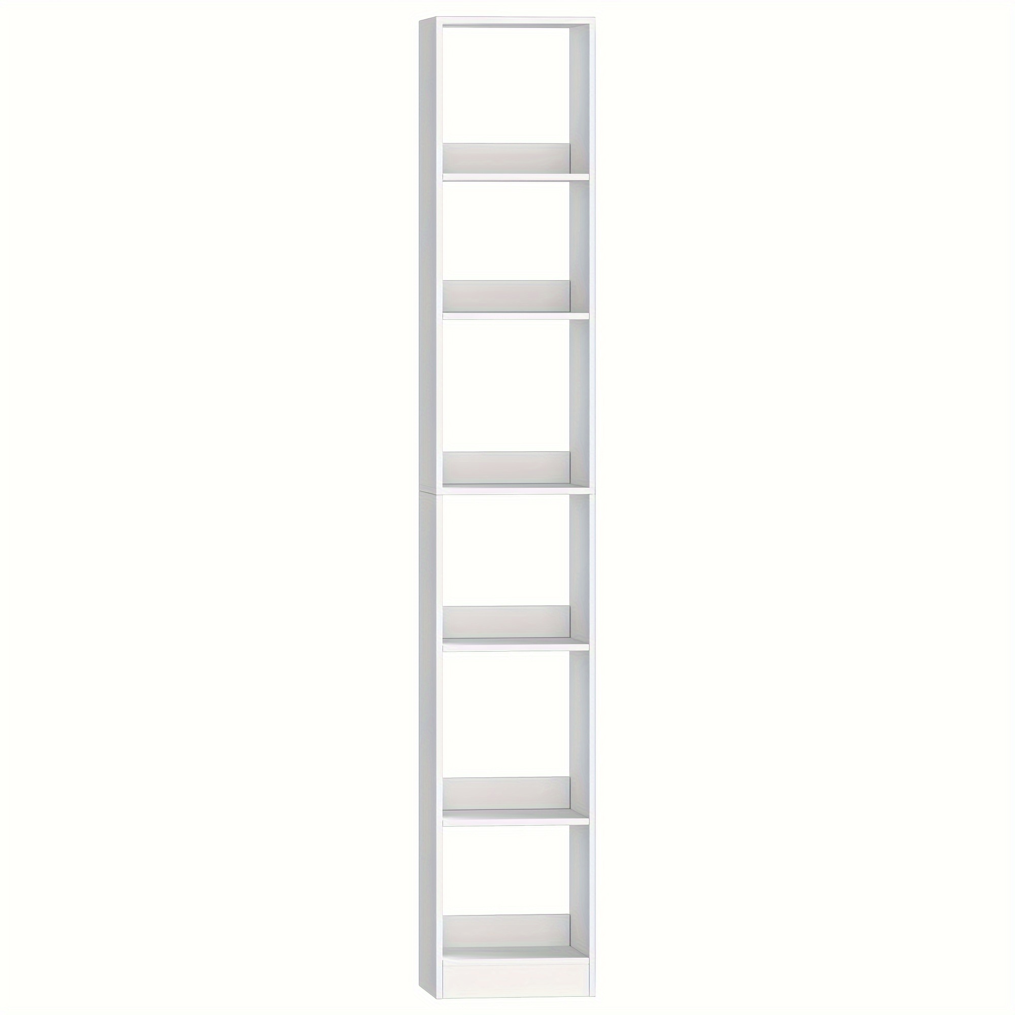 E-shop 6-stöckiges Bücherregal, Bücherschrank, Würfel-Bücherregal, modernes offenes Bücherregal aus Holz, Lagerregal und Präsentationsregal für
