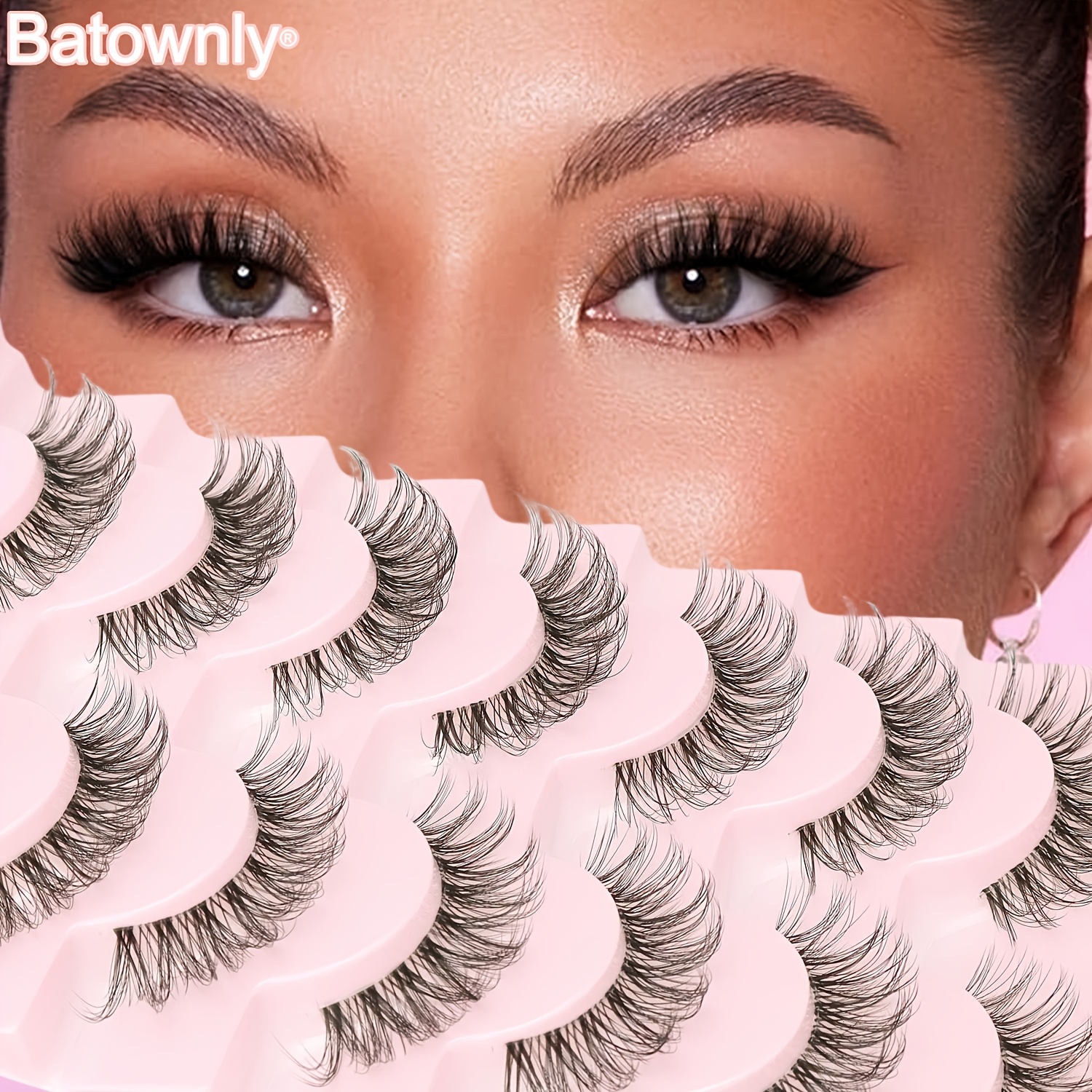 7 Pairs 5d Volume Lash Extensions - Natural Fluffy D- 5-15mm Lengths, Hypoallergenic Phj-2503 For Beginners, 5d Lash Extensions, Eyelash Extensions, Fluffy Lash Extensions, Dcurl Lash Extensions
