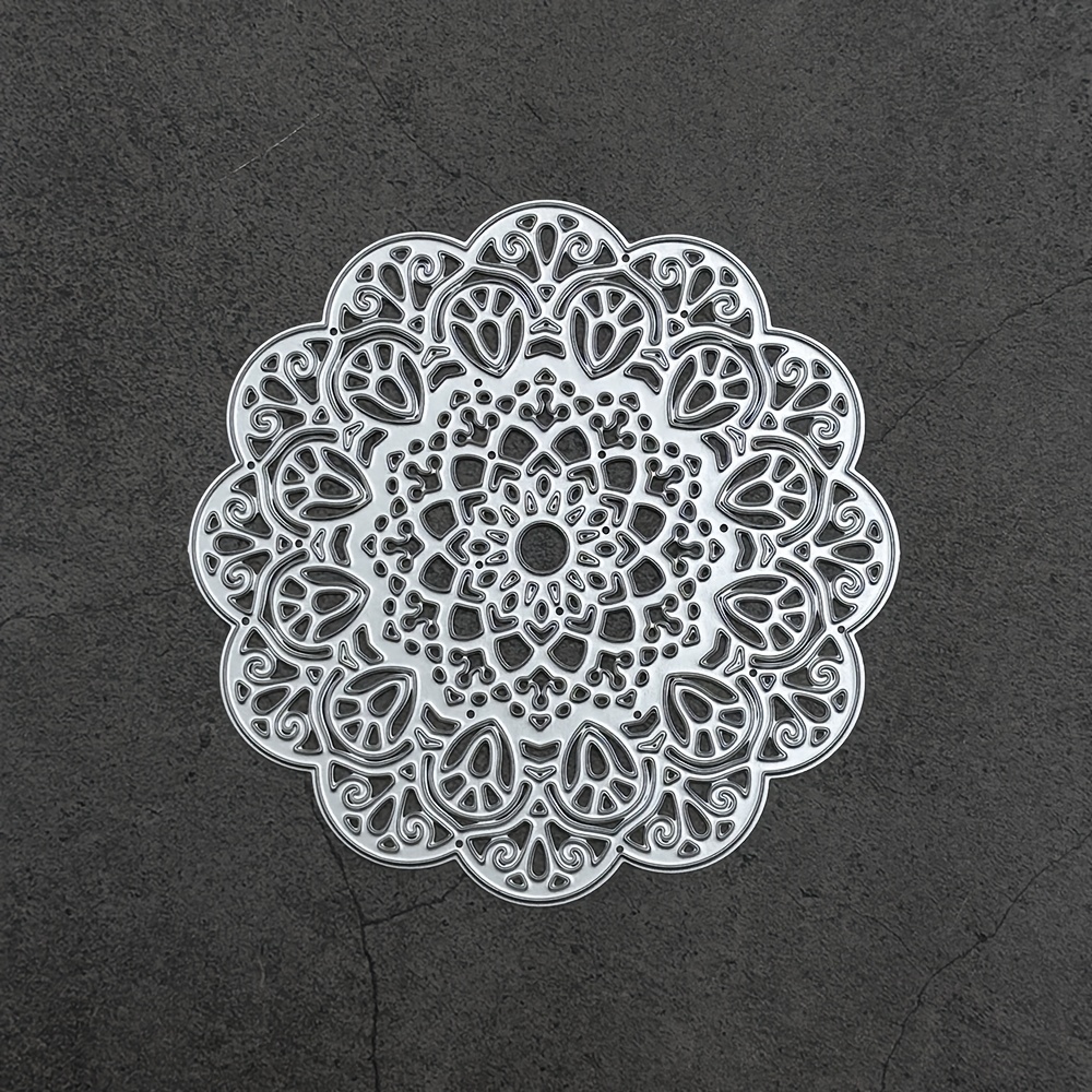Image of 1pc Lace Metal Embossing Cutting Die Tool, Diy Hand-cut , Diy Cutting Album, Design Card Collage, Wedding Birthday Gift, Embossed Card Making, Hand-cutting Die Tool