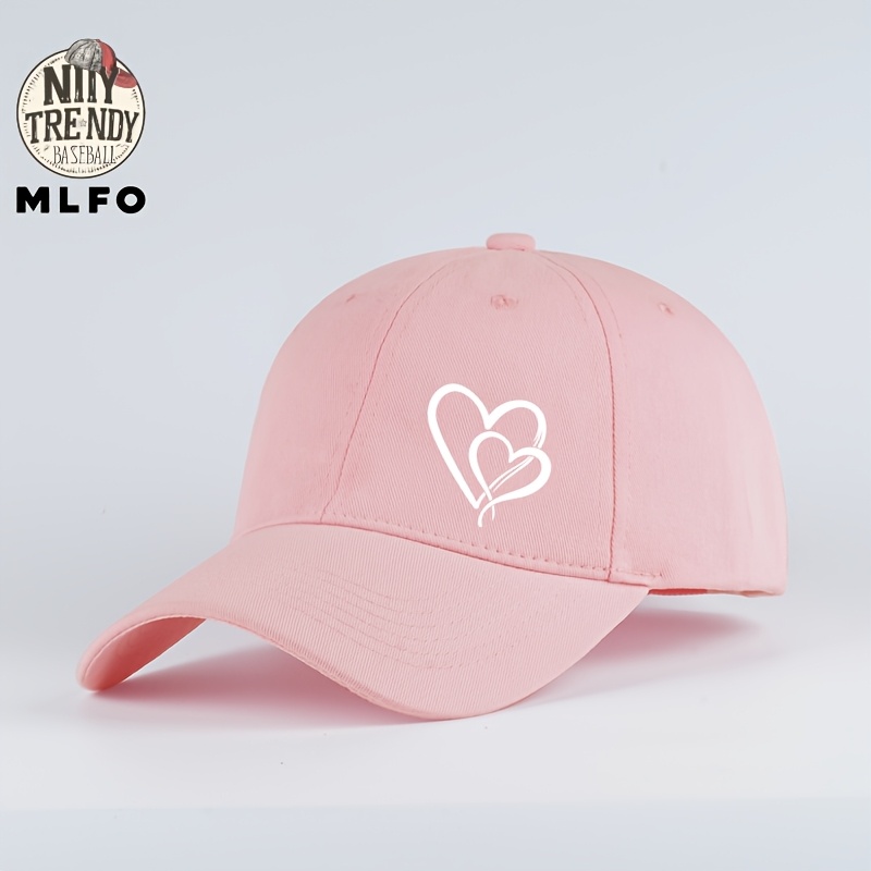 TEMU Un elegante gorro de béisbol minimalista con estampado de , para . gorro y transpirable con visera curva es ajustable e ideal para salidas ,