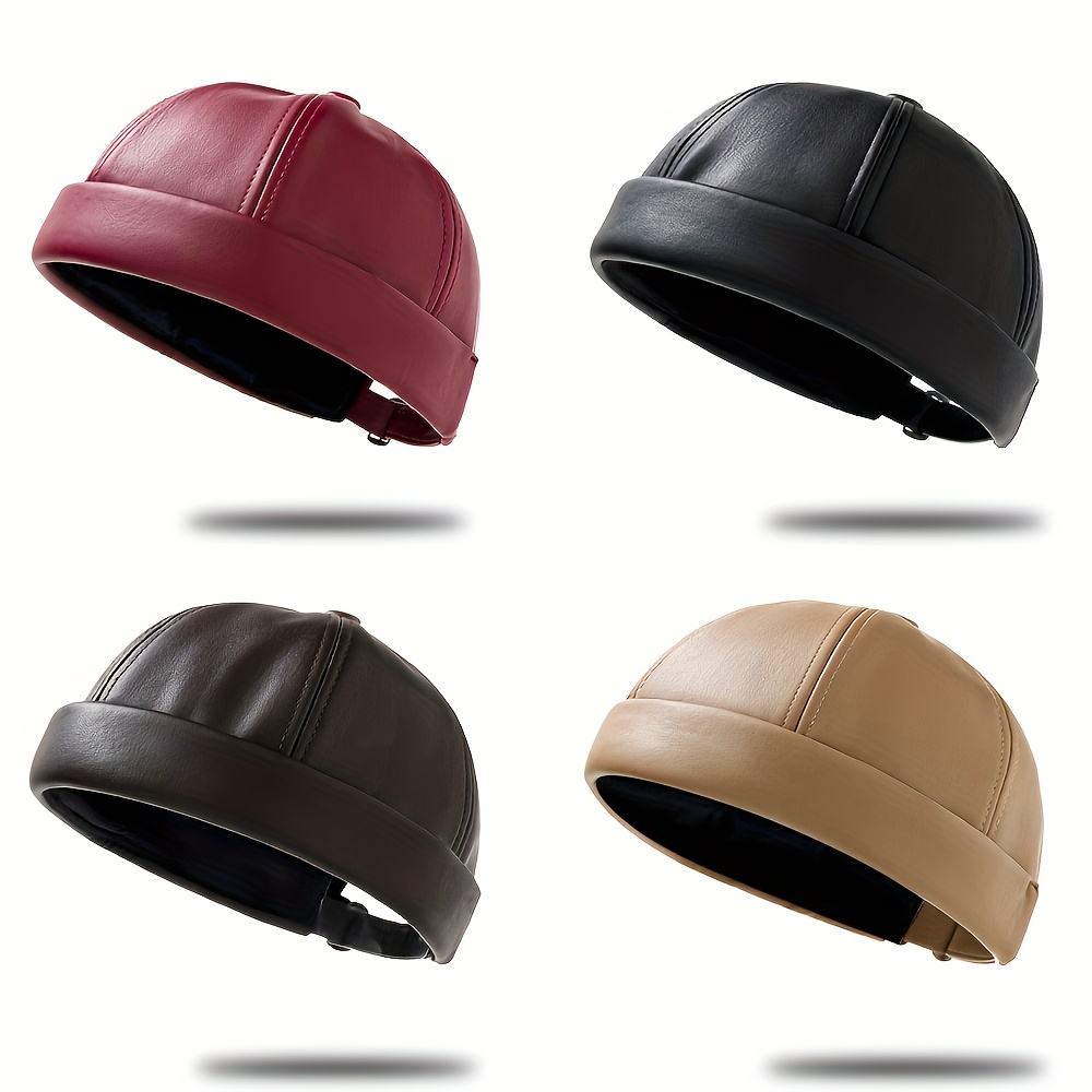 

1pc Pu Leather Solid Color Round