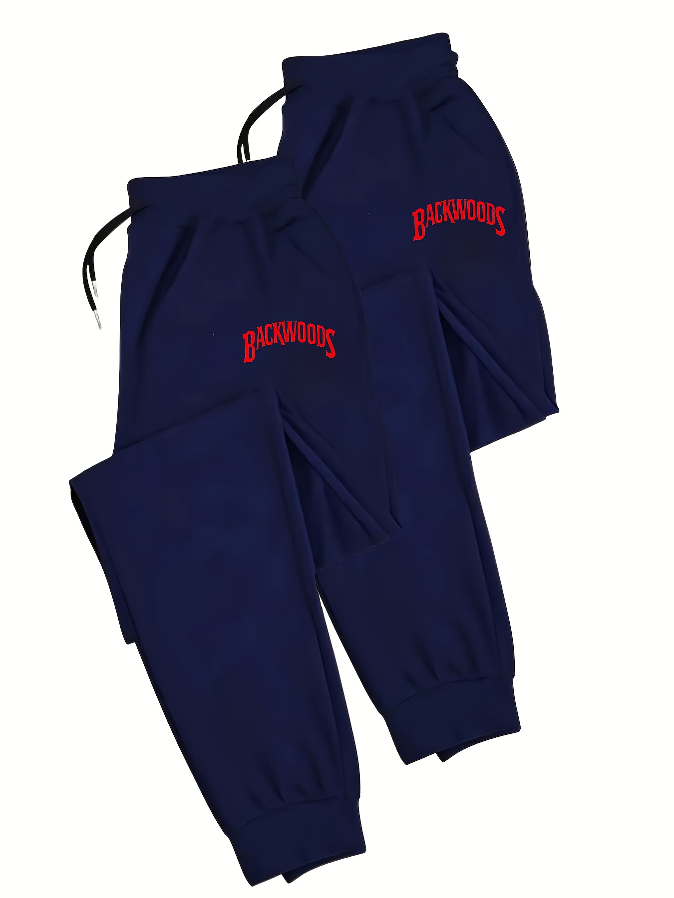 Set of 2 - Men'S Casual Sports Long Pants with Drawstring Design, Featuring Geometric Pattern Prints, Made from 100%, Fitted, Cool And Breathable, Suitable for All Seasons, Running Activities, Sportswear, And Festive Parties