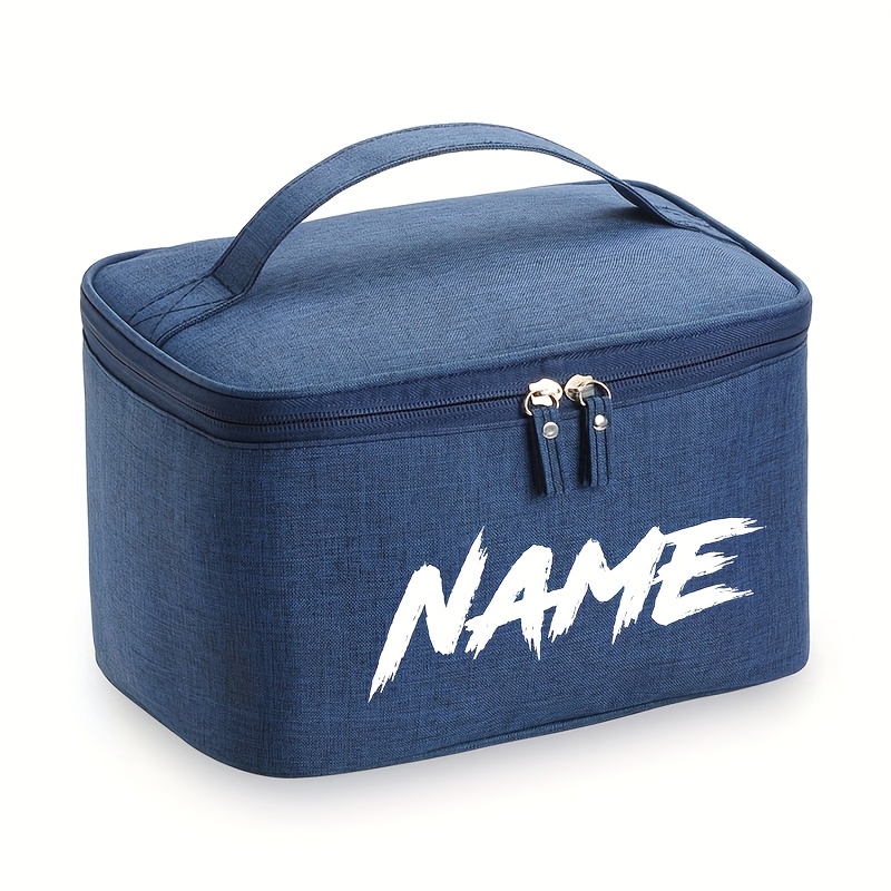 TEMU Sac de Toilette Personnalisé pour Hommes avec Nom/ - Organisateur de Cosmétiques, Grande à Multi-Compartiments pour Rasage et Rangement avec