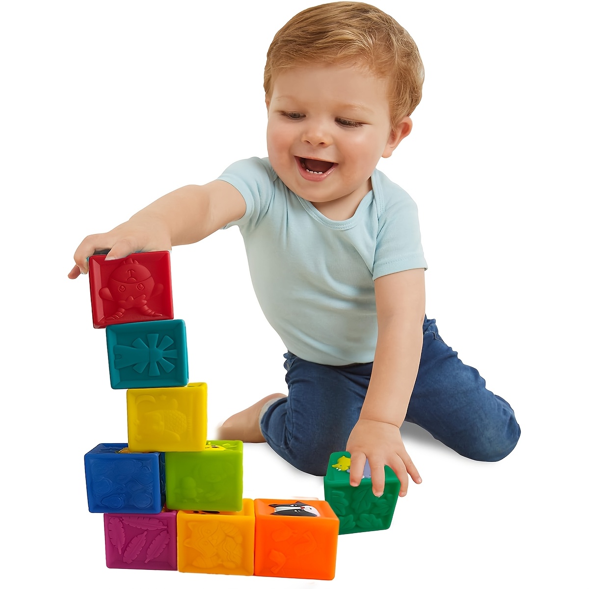 Soft Blocks Stacking Toys for Babies