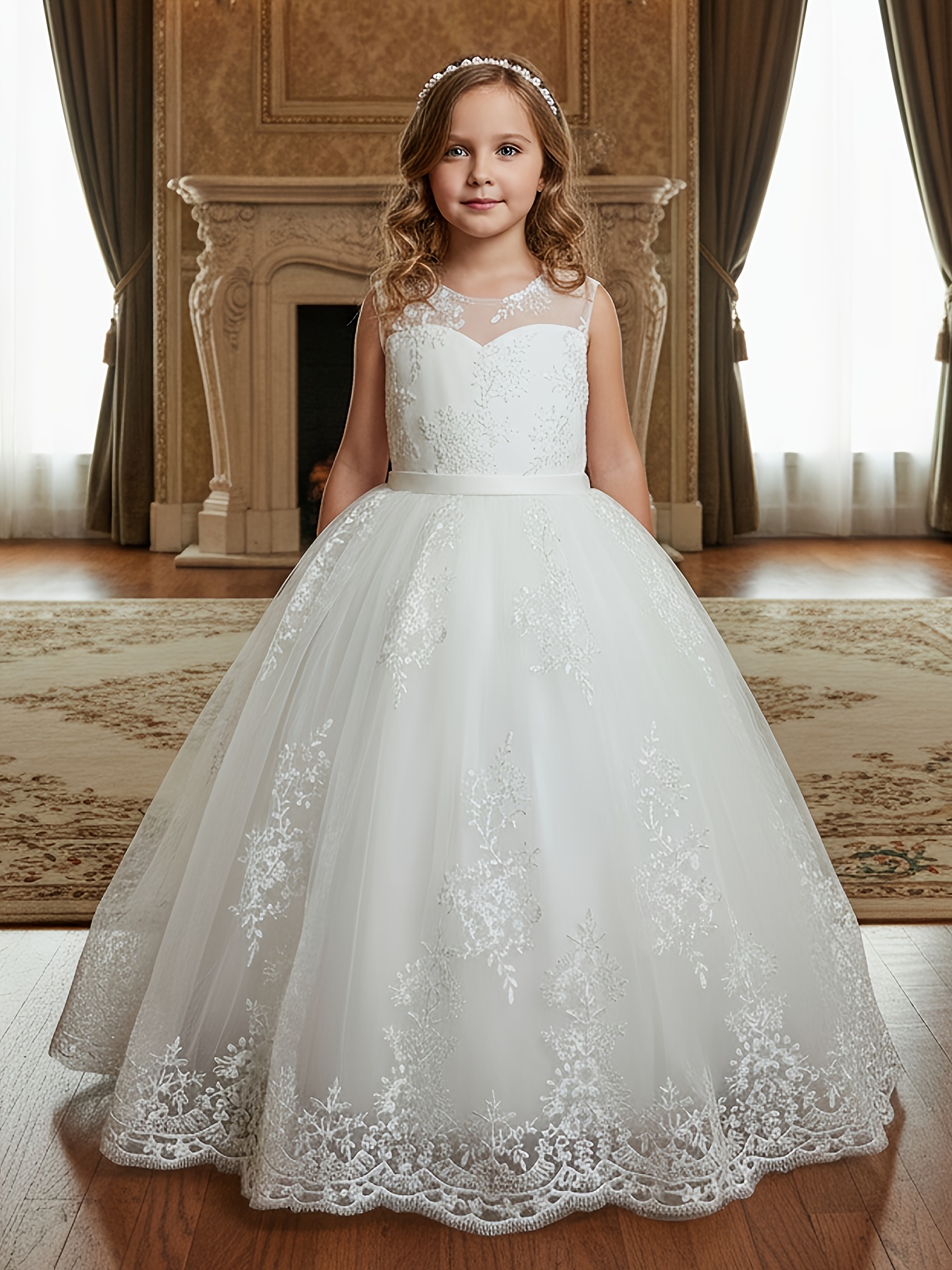 first communion dress sold on Temu United States