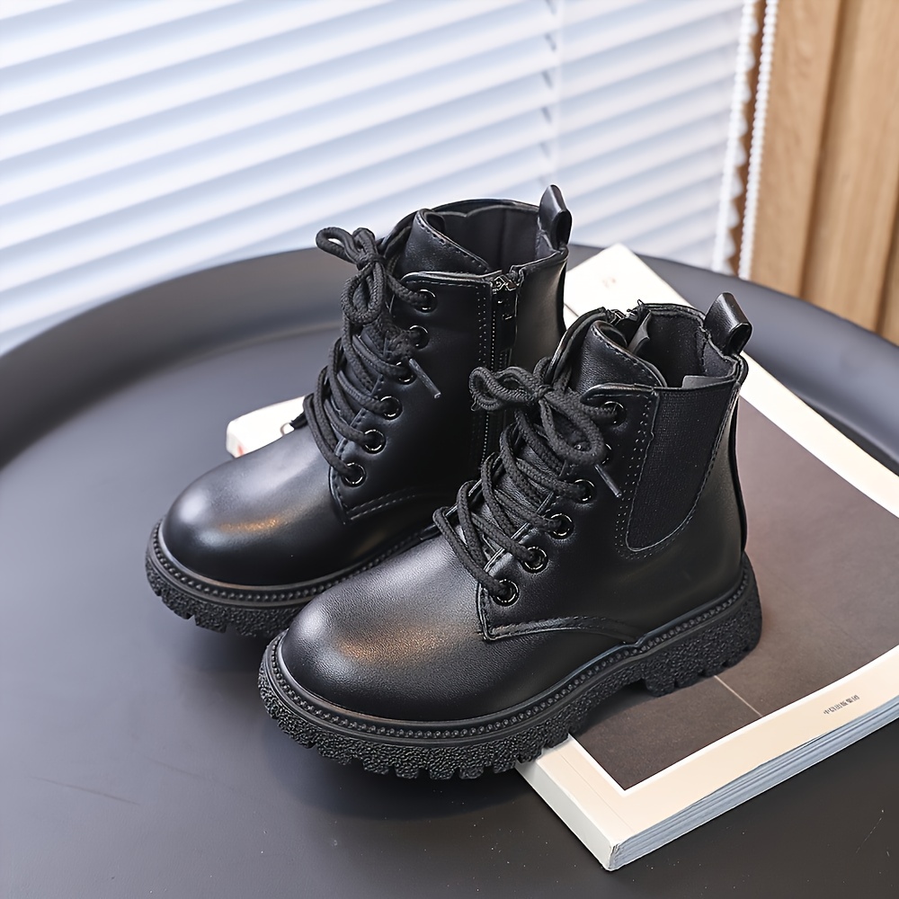 botas tobillo mujer negras brillantes cremallera cierre Temu El