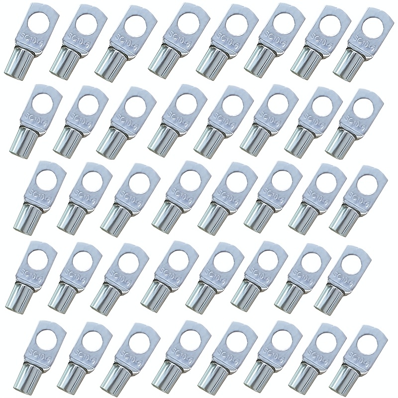 TEMU 40pcs 4-25mm Copper Terminal Crimping Docking Terminal Battery Wire Welding Cable Connector Kit (sc10-6)