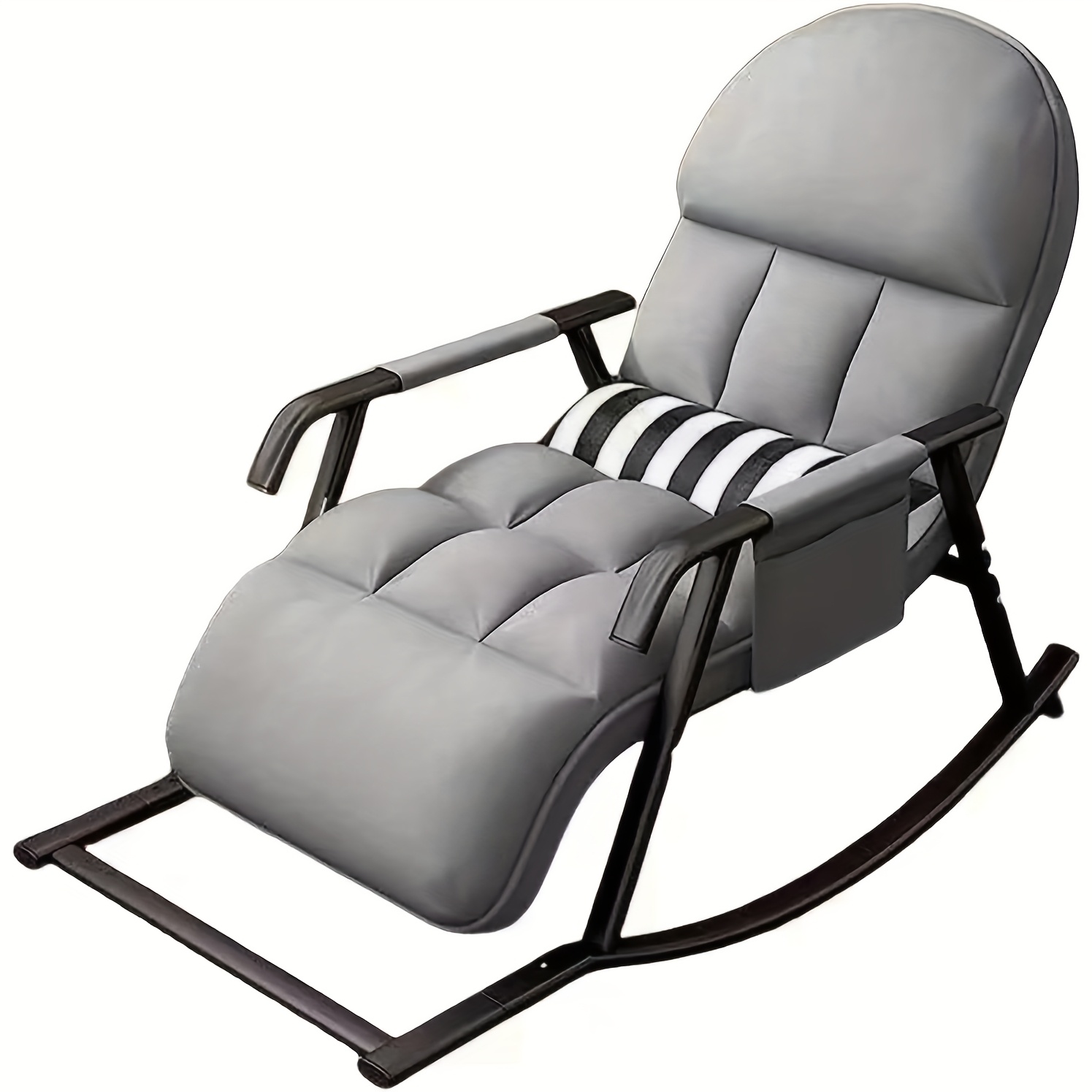 TEMU Rocking Chair Living Room, Rocking Chair Nursing Chair, Rocking Chair With Armrest, Adjustable Backrest & Footrest, Rocking Chairs Swing Chair
