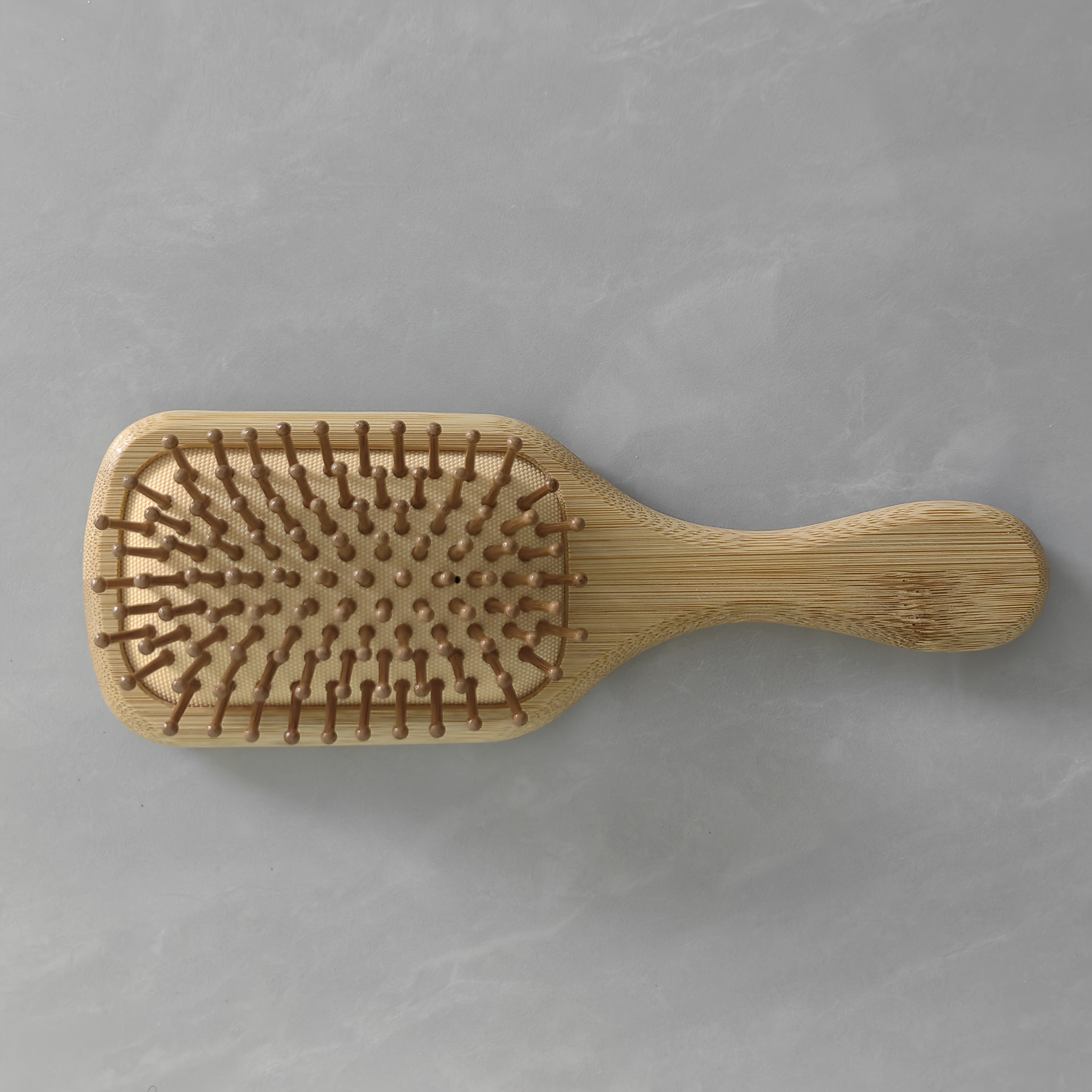 Professional Bamboo Hair Comb & Comb With Anti-static Scalp Massager - Wide Tooth Detangle, Curly/straight, Bamboo Handle & Plastic Bristles For Static, Scalp Massage, Sensitive Scalp (adult)