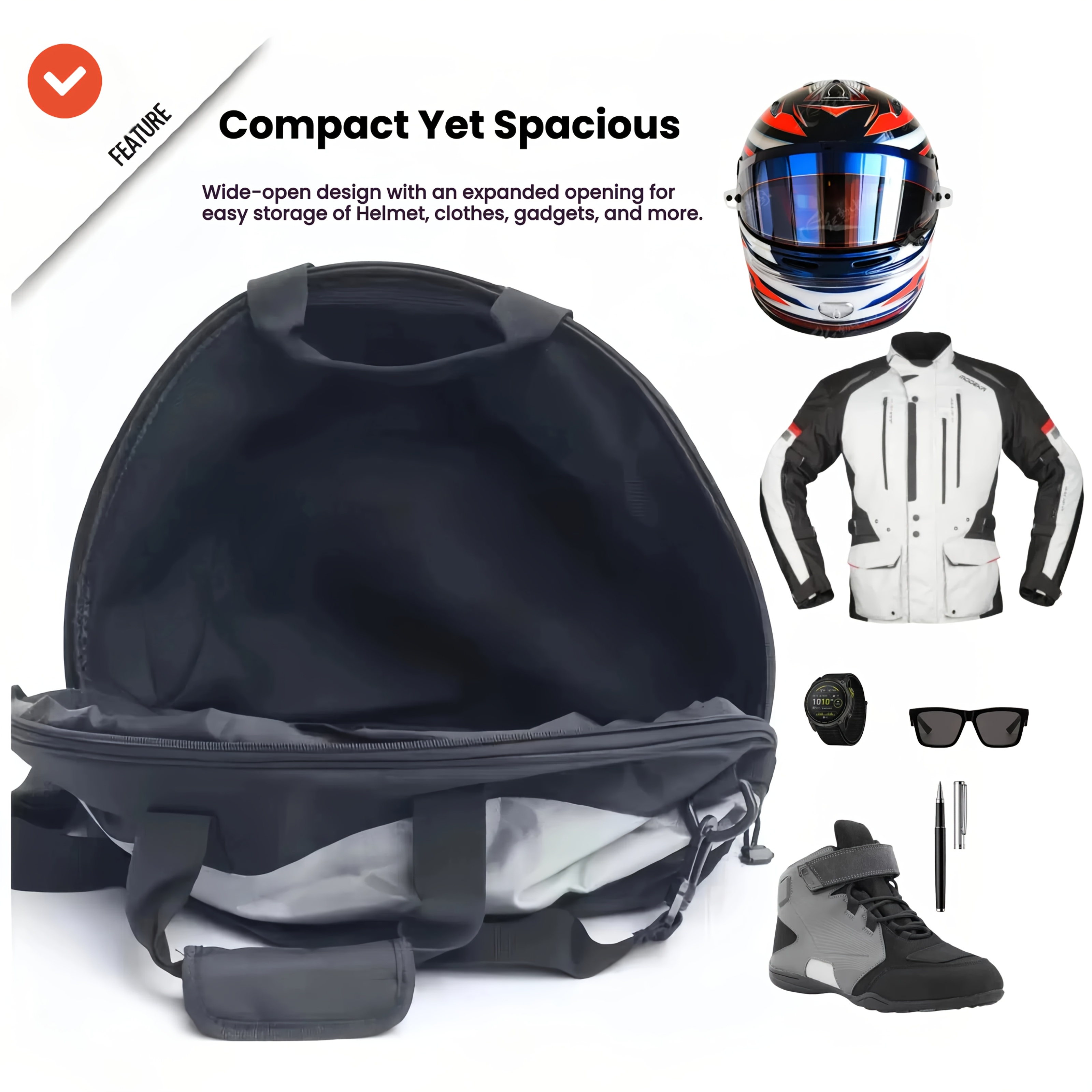 large capacity motorcycle helmet bag riding gear bag Temu Bahrain