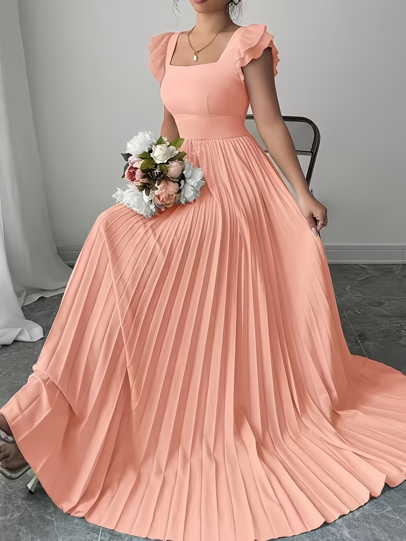 peach dresses for women One Size Peach Cocktail Dress