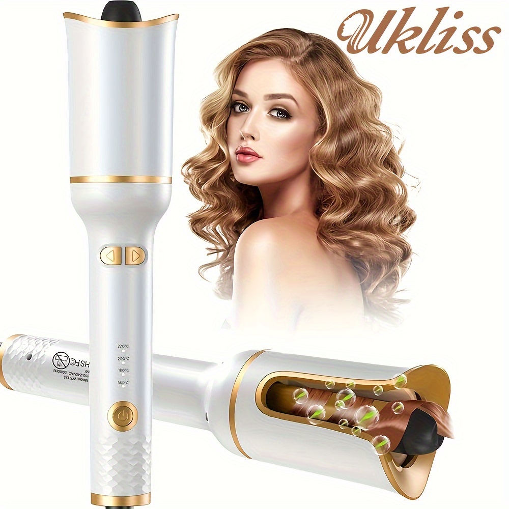 

Ukliss Hair Curler Hot Comb Automatic Curler Ceramic Rotary Air Curler Rotary Air Rod Magic Curler Rotary Perm Large Curls Large Waves