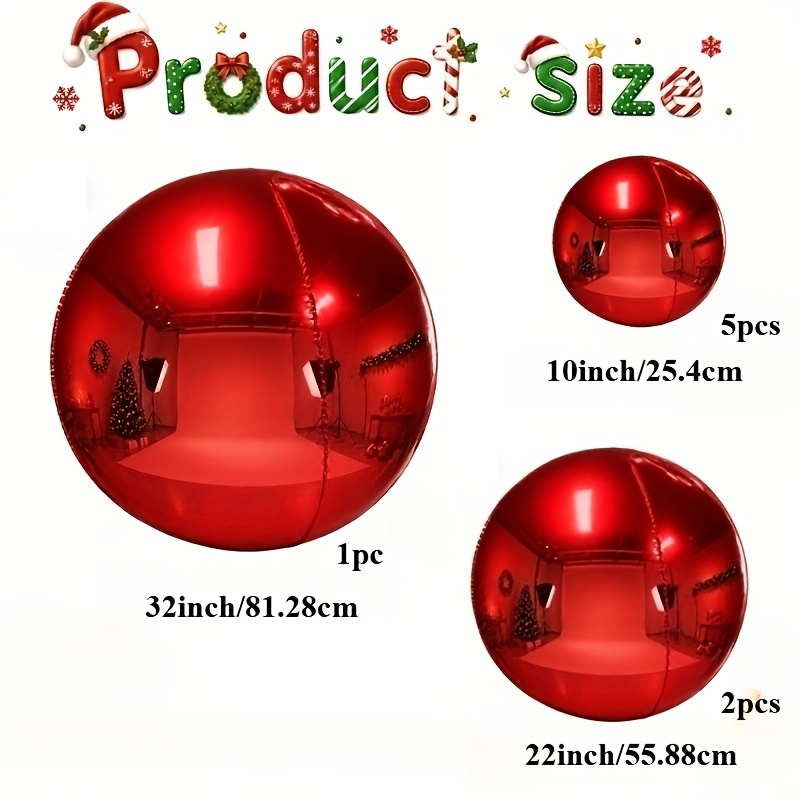TEMU Lot de 8 boules décoratives suspendues de Noël en , boules cadeaux de Noël, adaptées pour Noël, , décorations de la Saint-Valentin, décorations