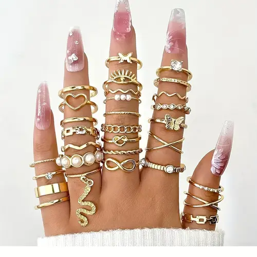 Temu Stackable Rings rings packs sold on Temu Canada
