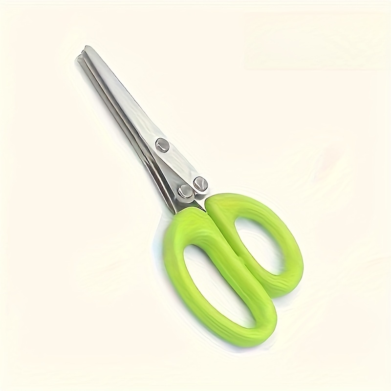 Stainless Steel Triple Layer Kitchen Scissors - Heavy-duty Multifunctional Food-grade Safe Scissors For Cutting, Slicing, Handling Vegetables And Seaweed Kitchen Scissors With Ergonomic Handles
