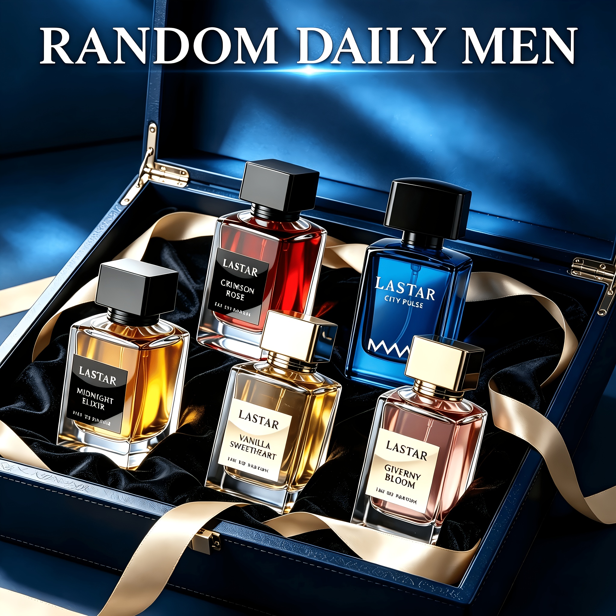 [random New Arrival: 5pcs Perfume Cologne (random Scents)] Random Bottle 5 Perfumes, Featuring A Of Long-lasting Floral, Fruity Scents, Using Non-greasy Alcohol Formula, Signature Scent For Him