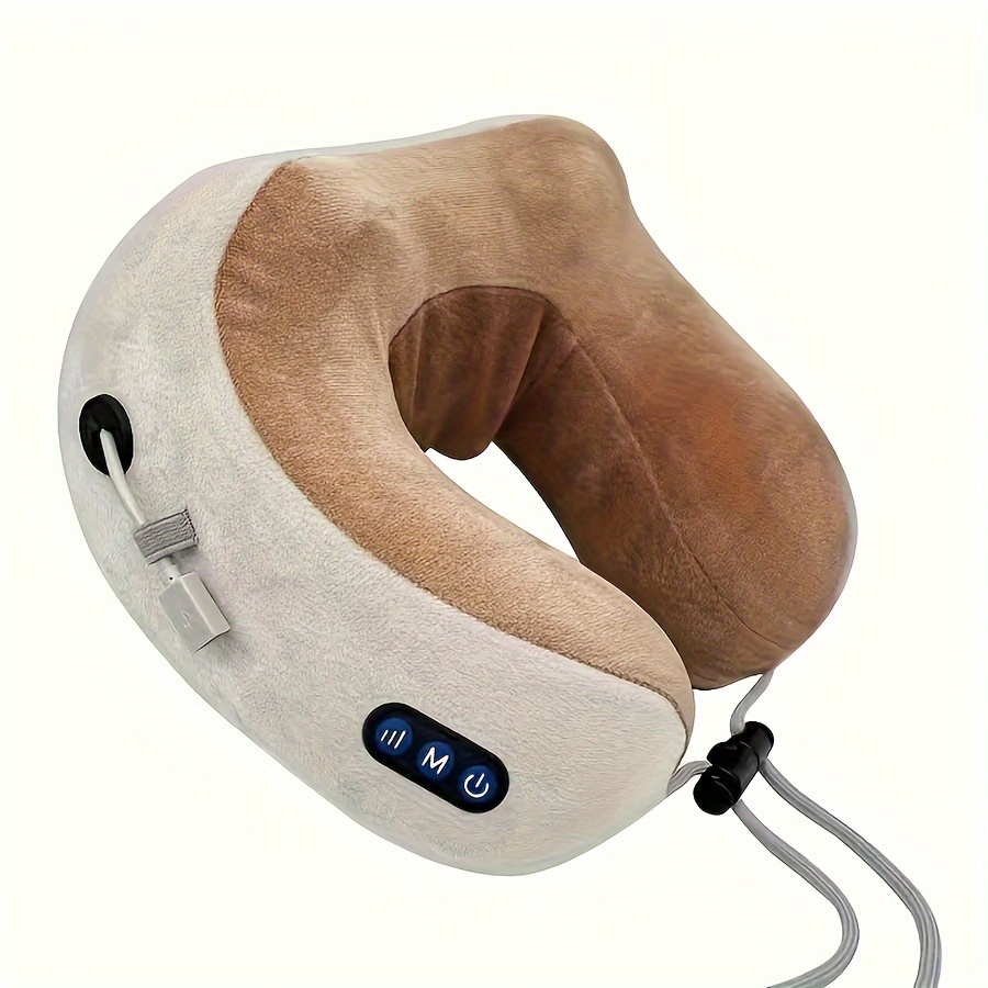 

1pc Shiatsucare Usb Rechargeable Electric Neck Massager With Heat, Memory Foam U-shaped Pillow For Cervical Spine , Unscented With Storage Box - Ideal For Christmas, Father's Day, Day Gift