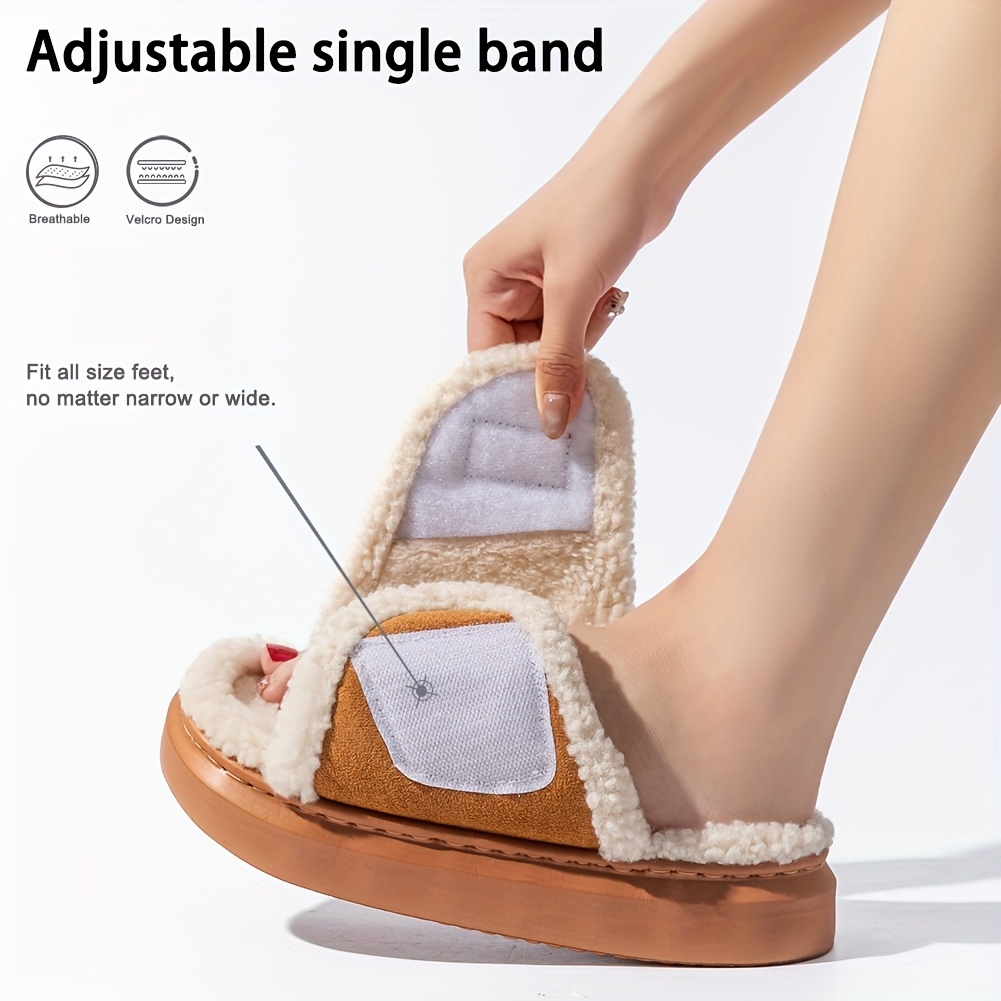 house women platform slippers   warm cozy indoor and outdoor   slippers Product details 6