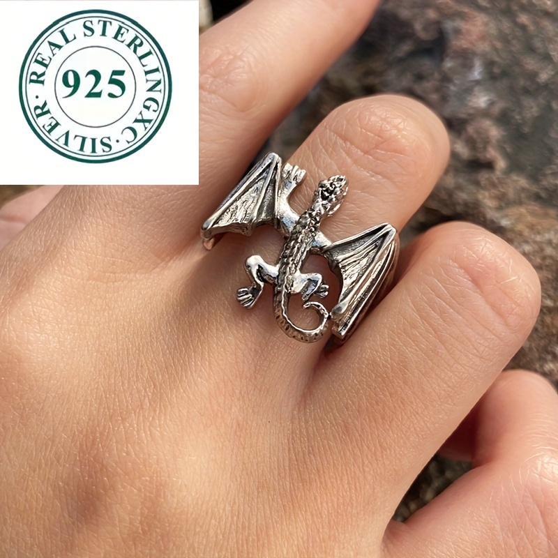 

S925 Dragon Style Overbearing , Vintage Craft, Men's Ring, Overbearing Boyfriend, Father's Day, Valentine's Day, , Christmas